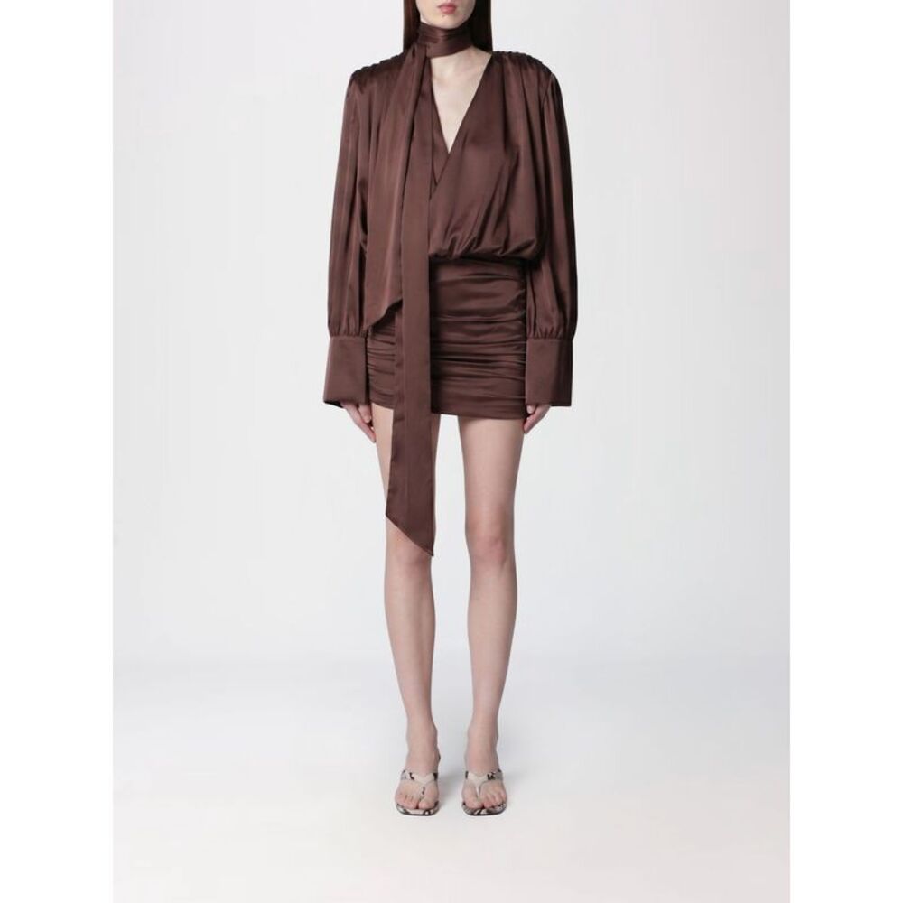 Rotate Dress Woman Brown